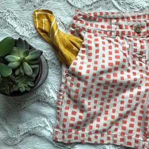 Ann Taylor Loft Cream & Coral Shorts sz 4